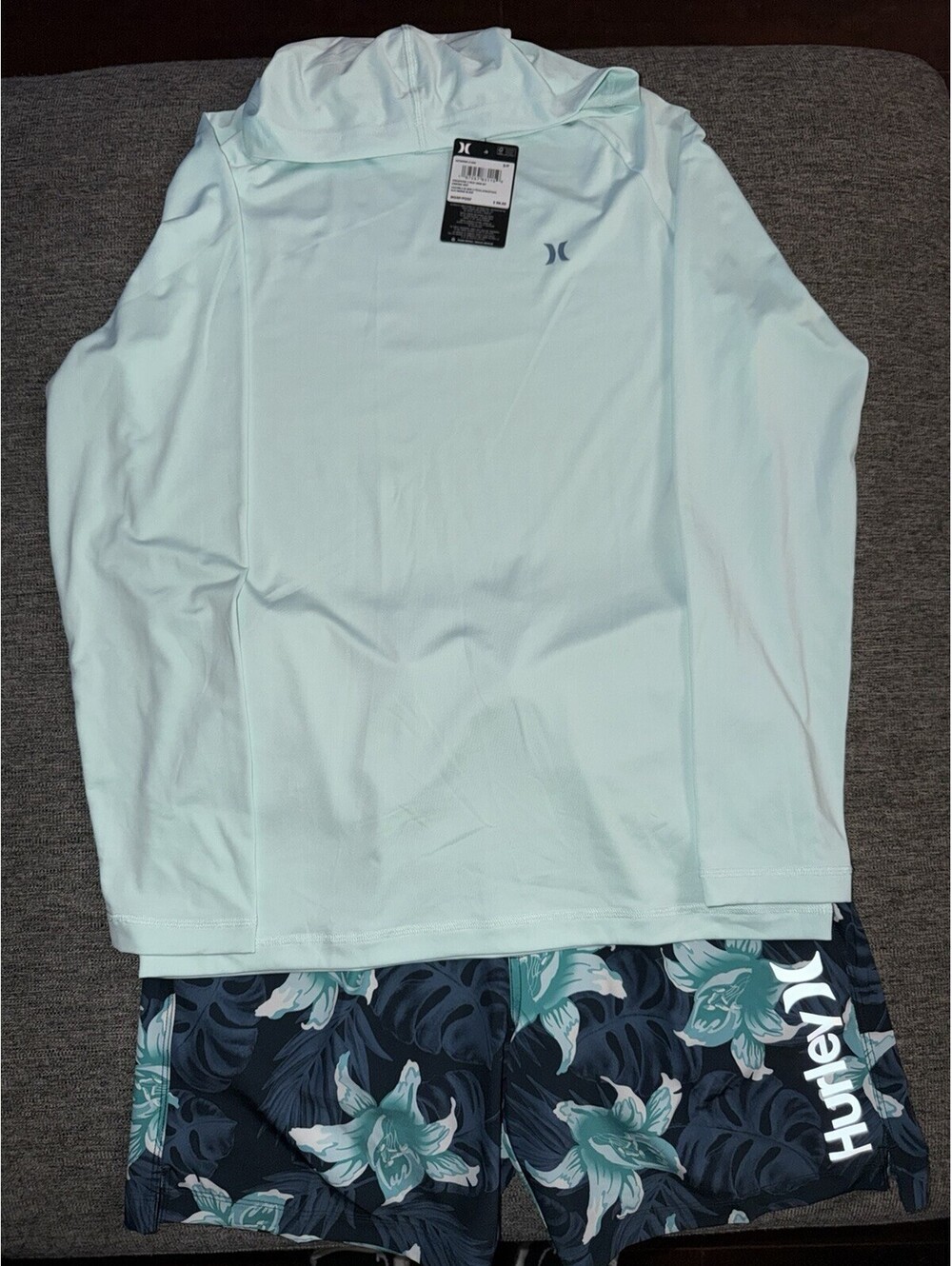Hurley Men's Small Atmosphere 2-Piece Swim/Cabana Set "Armored Navy" New $98
